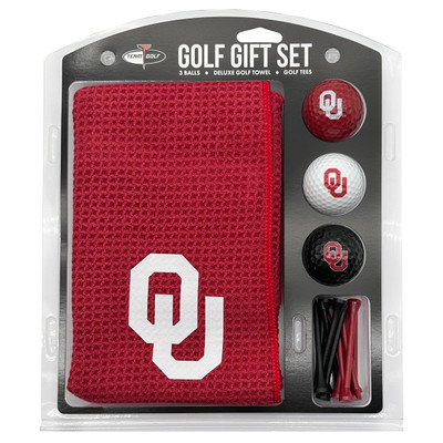 Oklahoma Sooners 16" X 40" Microfiber Towel Golf Gift Set| Team Golf |24424