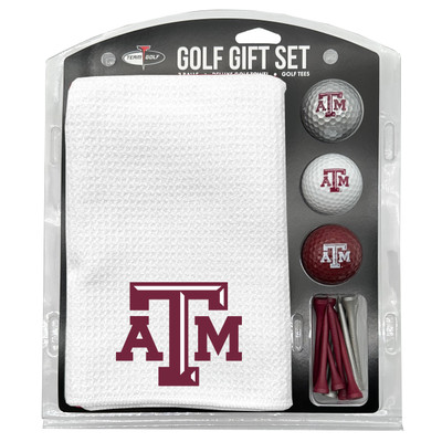 Texas A&M Aggies 16" X 40" Microfiber Towel Golf Gift Set - White| Team Golf |23425