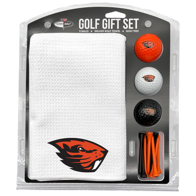 Oregon State Beavers 16" X 40" Microfiber Towel Golf Gift Set - White| Team Golf |27425