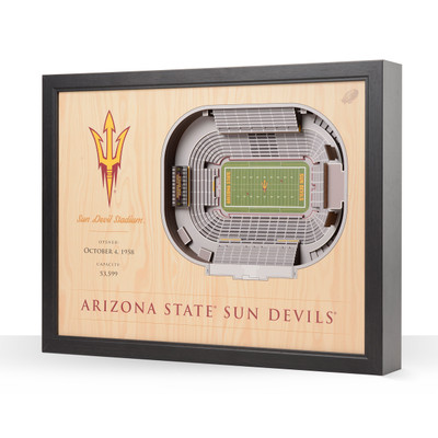 Arizona State Sun Devils 25-Layer StadiumView Wall Art| Stadium Views| 9029335