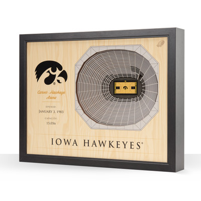 Iowa Hawkeyes Basketball 25-Layer StadiumView Wall Art |Stadium Views | 4605943