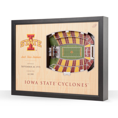 Iowa State Cyclones 25-Layer StadiumView Wall Art |Stadium Views | 5022777