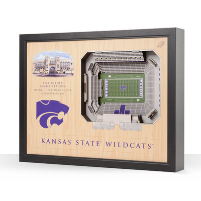 Kansas State Wildcats 25-Layer StadiumView Wall Art |Stadium Views | 9022602