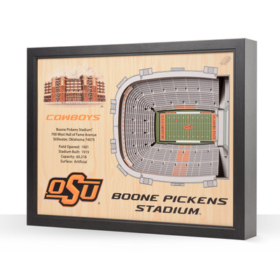 Oklahoma State Cowboys 25-Layer StadiumView Wall Art |Stadium Views | 9022534