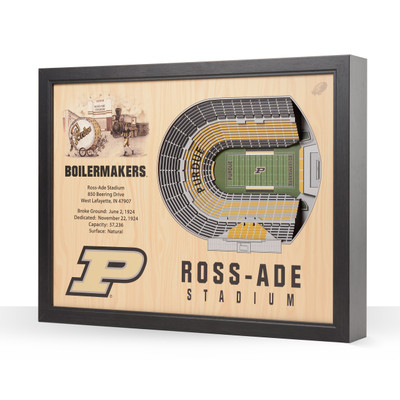 Purdue Boilermakers Football 25-Layer StadiumView Wall Art |Stadium Views | 9022503