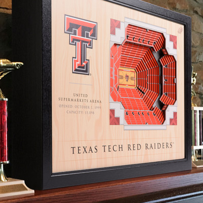 Texas Tech Red Raiders Basketball 25-Layer StadiumView Wall Art |Stadium Views | 3704299