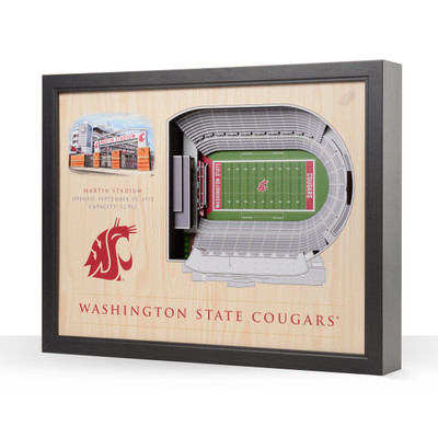 Washington State Cougars 25-Layer StadiumView Wall Art |Stadium Views | 9022701