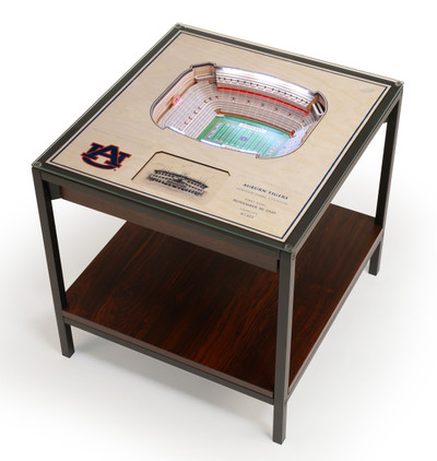 Auburn Tigers 25-Layer StadiumViews Lighted End Table | Stadium Views | 9021742