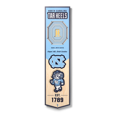 North Carolina Tar Heels 3D Stadium 8x32 Banner | Stadium Views | 0952091