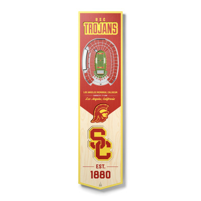 USC Trojans 3D Stadium 8x32 Banner | Stadium Views | 0952268
