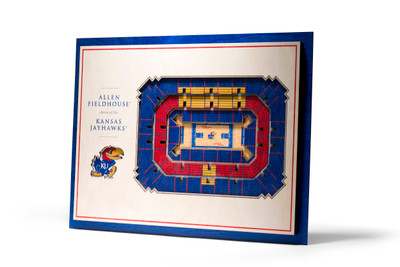 Kansas Jayhawks 5-Layer StadiumView 3D Wall Art | Stadium Views | 5028397