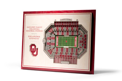 Oklahoma Sooners 5-Layer StadiumView 3D Wall Art | Stadium Views | 5028533