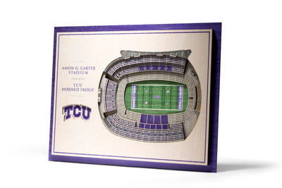 TCU Horned Frogs 5-Layer StadiumView 3D Wall Art | Stadium Views | 5028601