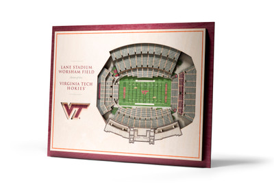 Virginia Tech Hokies 5-Layer StadiumView 3D Wall Art | Stadium Views | 5028663