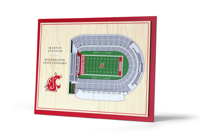 Washington State Cougars 5-Layer StadiumView 3D Wall Art | Stadium Views | 8494882