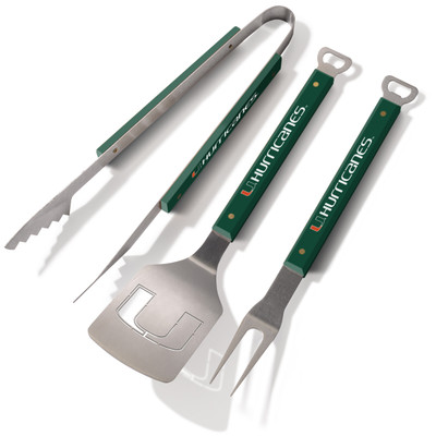 Miami Hurricanes Spirit Series 3-Piece BBQ Set | Stadium Views | 5020964