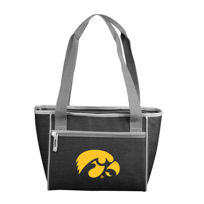 Iowa Hawkeyes Crosshatch 16 Can Cooler Tote| Logo Brands |LGC155-83-CR1