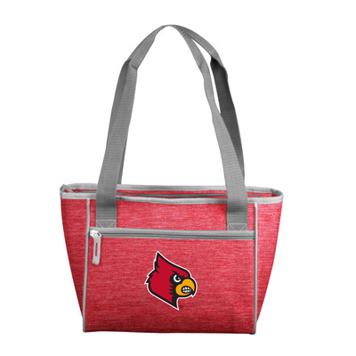 Louisville Cardinals Crosshatch 16 Can Cooler Tote| Logo Brands |LGC161-83-CR1