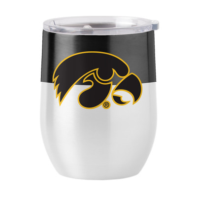 Iowa Hawkeyes 16oz Colorblock Stainless Curved Beverage Tumbler| Logo Brands |LGC155-S16CB-11