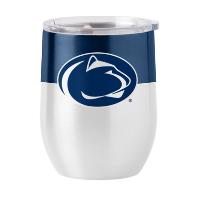 Penn State Nittany Lions 16oz Colorblock Stainless Curved Beverage Tumbler| Logo Brands |LGC196-S16CB-11