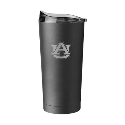 Auburn Tigers 20oz Etch Powder Coat Tumbler| Logo Brands |LGC110-S20PT-BLK-9