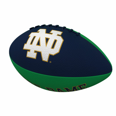 Notre Dame Fighting Irish Pinwheel Logo Junior Size Rubber Football| Logo Brands |LGC190-93JR-2