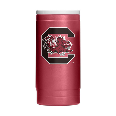 South Carolina Gamecocks Flipside Powder Coat Slim Can Coolie| Logo Brands |LGC208-S12PC-34