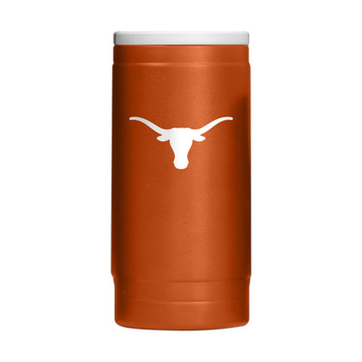 Texas Longhorns Flipside Powder Coat Slim Can Coolie| Logo Brands |LGC218-S12PC-34