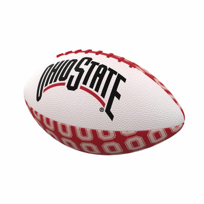 Ohio State Buckeyes Repeating Mini-Size Rubber Football| Logo Brands |LGC191-93MR-3