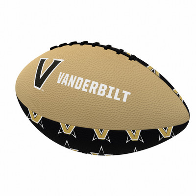 Vanderbilt Commodores Repeating Mini-Size Rubber Football| Logo Brands |LGC232-93MR-3