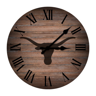 Texas University Rustic 16" Clock| Imperial |IMP660-3060