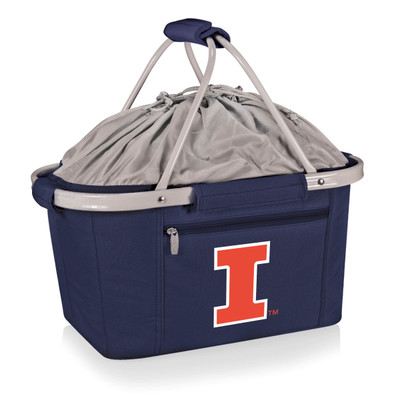 Illinois Fighting Illini Metro Basket Collapsible Cooler Tote | Picnic Time | 645-00-138-214-0