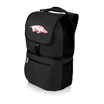 Arkansas Razorbacks Zuma Backpack Cooler - Black | Picnic Time | 634-00-100-034-0
