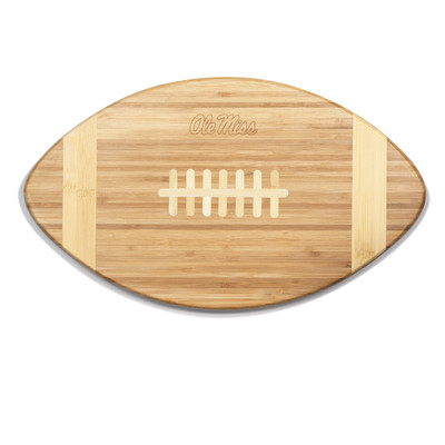 Mississippi Rebels Touchdown! Football Cutting Board & Serving Tray | Picnic Time | 896-00-505-373-0