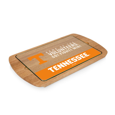 Tennessee Volunteers Billboard Glass Top Serving Tray | Picnic Time | 911-01-505-554-0