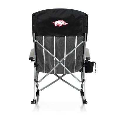 Arkansas Razorbacks Outdoor Rocking Camp Chair | Picnic Time | 805-01-175-034-0