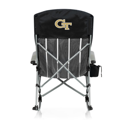 Georgia Tech Yellow Jackets Outdoor Rocking Camp Chair | Picnic Time | 805-01-175-194-0