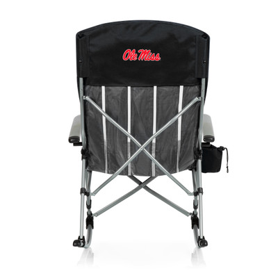 Mississippi Rebels Outdoor Rocking Camp Chair | Picnic Time | 805-01-175-374-0