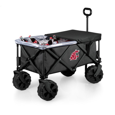 Washington State Cougars Adventure Wagon Elite All-Terrain Portable Utility Wagon | Picnic Time | 741-85-679-634-0