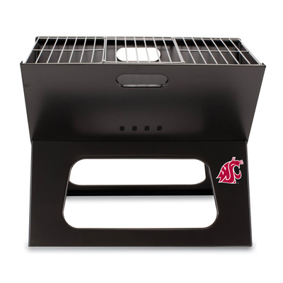 Washington State Cougars X-Grill Portable Charcoal BBQ Grill | Picnic Time | 775-00-175-634-0