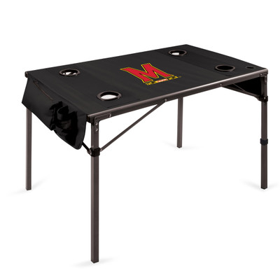 Maryland Terrapins Travel Table Portable Folding Table | Picnic Time | 799-00-179-314-0