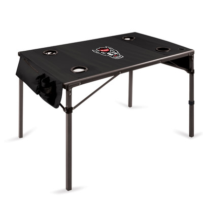 NC State Wolfpack Travel Table Portable Folding Table | Picnic Time | 799-00-179-424-0