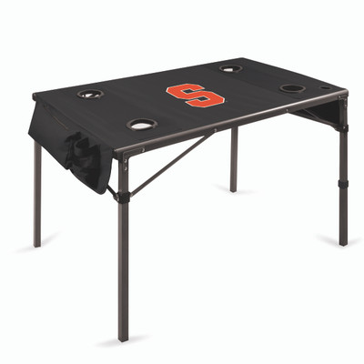 Syracuse Orange Travel Table Portable Folding Table | Picnic Time | 799-00-179-544-0