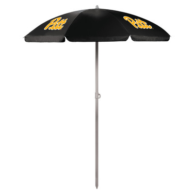 Pittsburgh Panthers 5.5 Ft. Portable Beach Umbrella | Picnic Time | 822-00-179-504-0