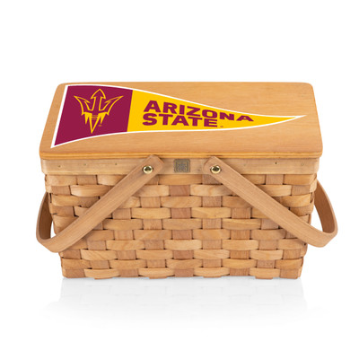 Arizona State Sun Devils Poppy Personal Picnic Basket | Picnic Time | 124-00-299-024-0