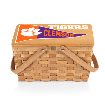 Clemson Tigers Poppy Personal Picnic Basket | Picnic Time | 124-00-299-104-0