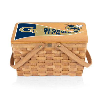 Georgia Tech Yellow Jackets Poppy Personal Picnic Basket | Picnic Time | 124-00-299-194-0