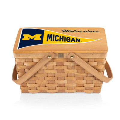 Michigan Wolverines Poppy Personal Picnic Basket | Picnic Time | 124-00-299-344-0