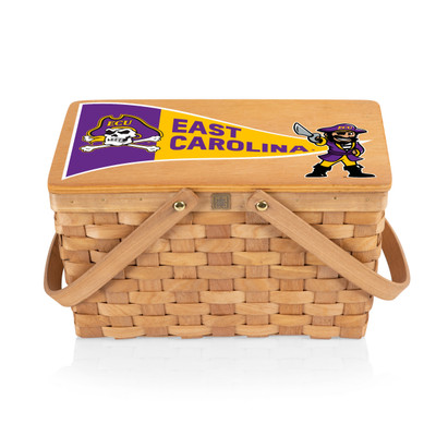 East Carolina Pirates Poppy Personal Picnic Basket | Picnic Time | 124-00-299-874-0