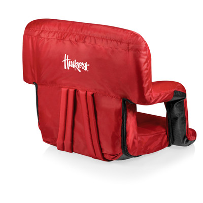 Nebraska Huskers Ventura Portable Reclining Stadium Seat | Picnic Time | 618-00-100-404-0